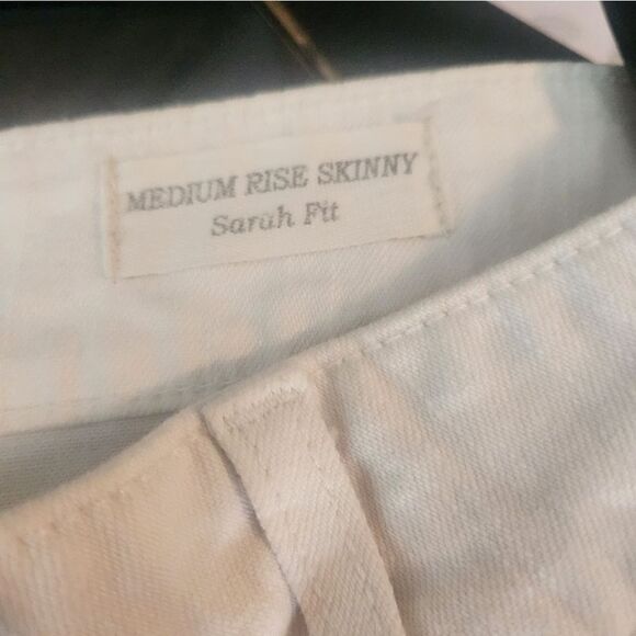 Guess 34 White Full Length Midrise Skinny Sarah Fit Men's Jeans - Picture 4 of 11